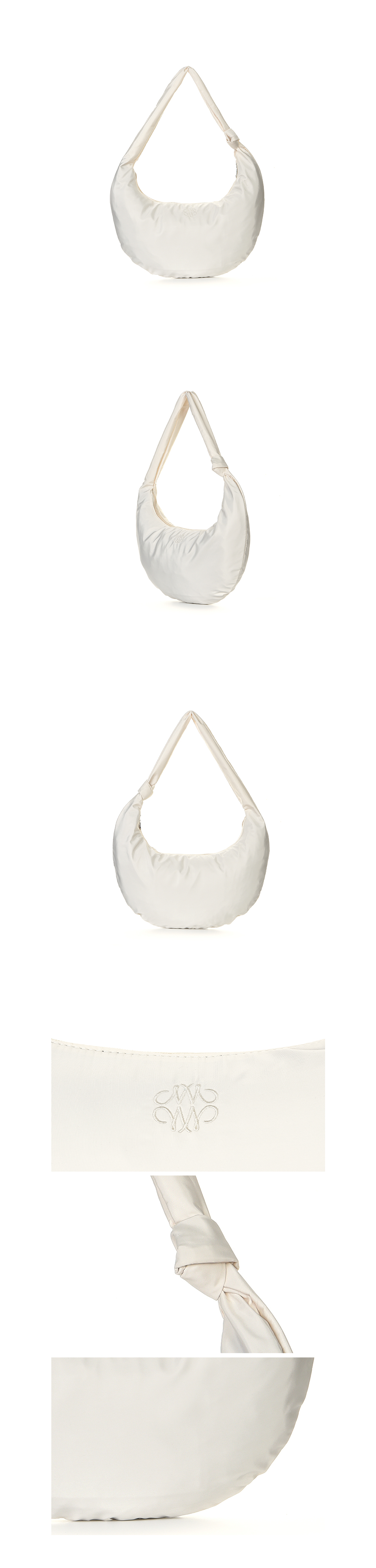 ★NlCK&NLCOLE★ NICOLE NYLON SHOULDER KNOT BAG_CREAM MUSINSA | NICK&NICOLE NICOLE NYLON SHOULDER KNOT BAG_CREAM