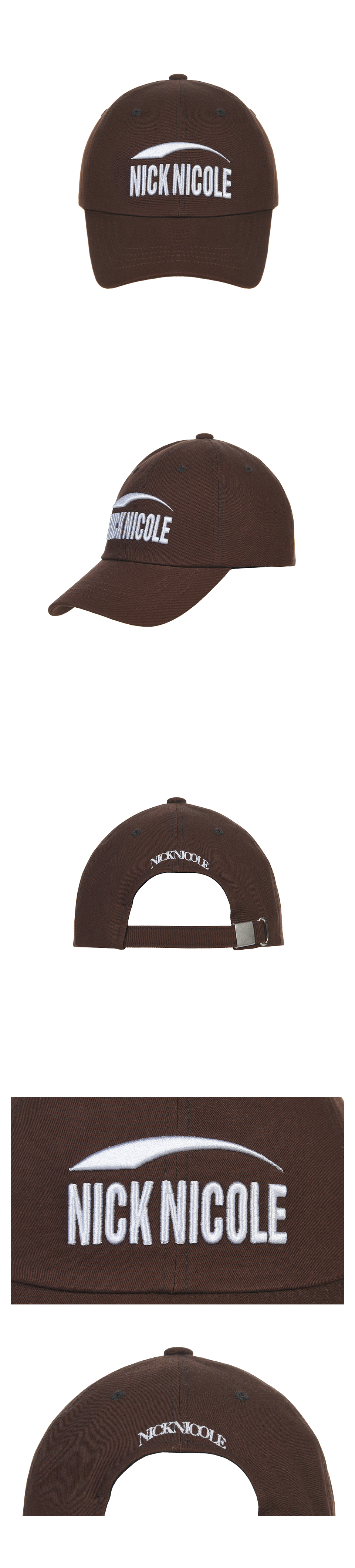 キャップ NICK&NICOLE SIGNATURE LOGO BALL CAP 4BNY199 MUSINSA | NICK&NICOLE SIGNATURE LOGO BALL CAP_BROWN