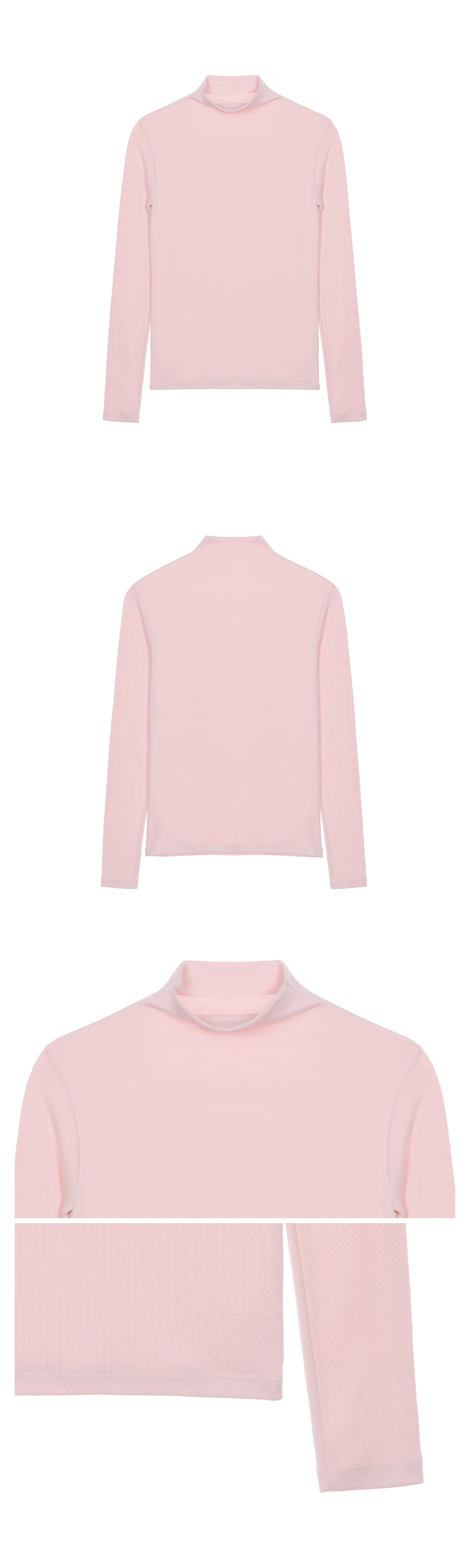 HIGH NECK SLIM TOP #徐睿知同款! - 11 COLORS PINK