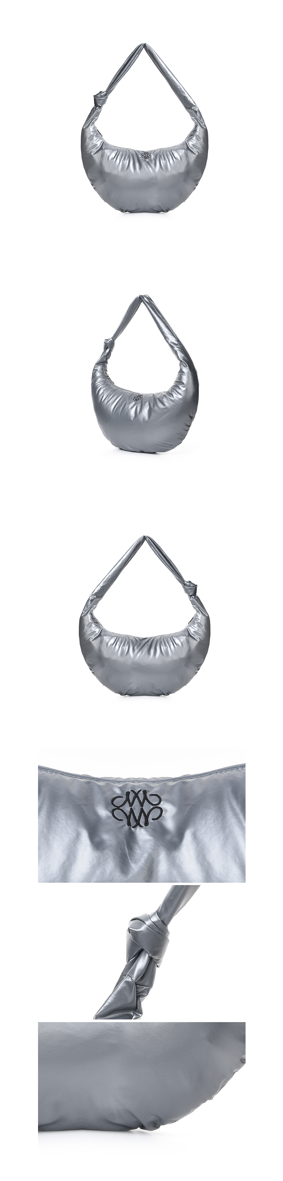 ★NlCK&NLCOLE★ NICOLE GLOSSY SHOULDER KNOT BAG_SILVER MUSINSA | NICK&NICOLE NICOLE GLOSSY SHOULDER KNOT BAG_SILVER