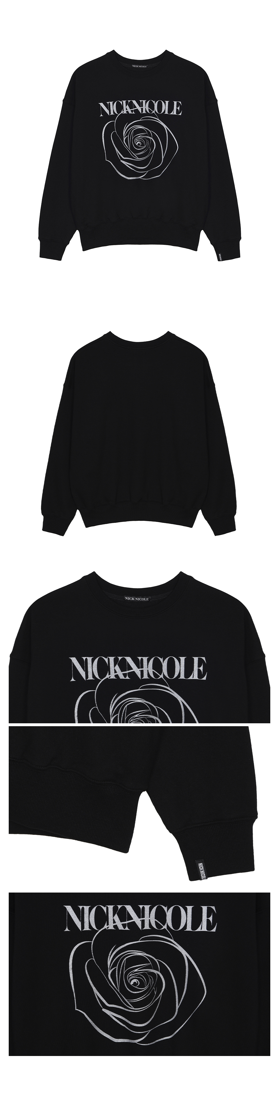 NICOLE ROSE PRINTING SWEATSHIRT #徐睿知同款! - 8 COLORS AS SHOWN