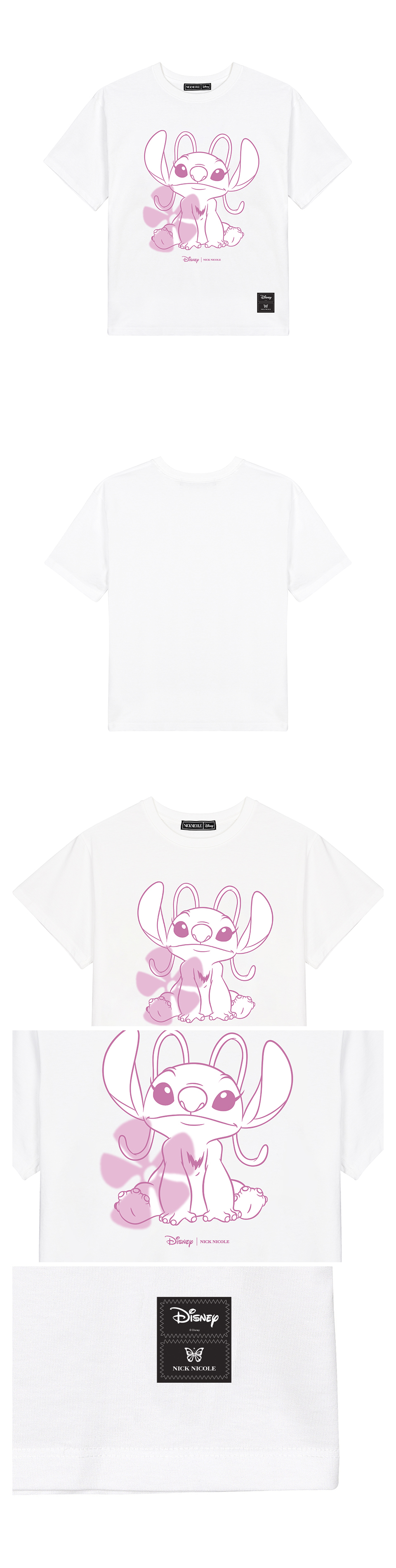 MUSINSA | NICK&NICOLE DISNEY TROPICAL ANGEL STITCH TOP_WHITE