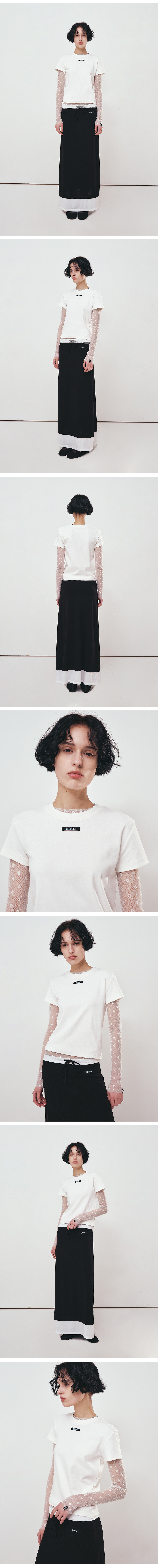 【NICK&NICOLE】 LABEL RIBBED HALF TOP /追跡付 MUSINSA公式 | NICK&NICOLE LABEL RIBBED HALF TOP_NAVY