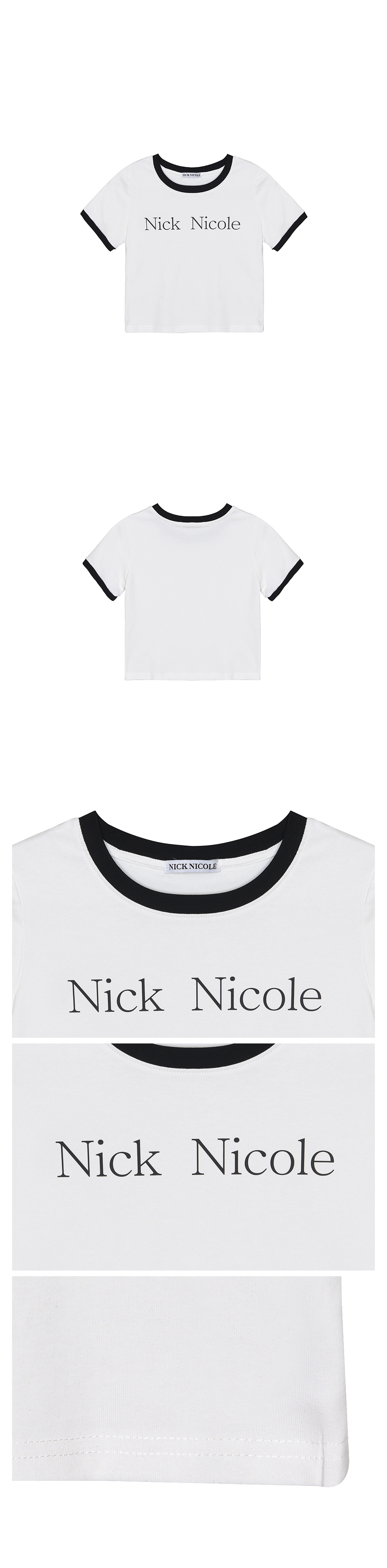 ★NICK & NICOLE★NICOLE SIGNATURE RINGER CROP TOP★関税込★ MUSINSA | NICK&NICOLE NICOLE SIGNATURE RINGER CROP TOP_WHITE