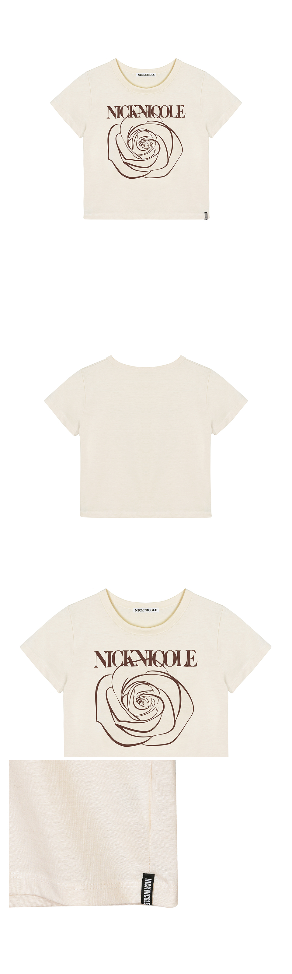 MUSINSA公式 | NICK&NICOLE ROSE SIGNATURE CROP TOP_16 COLOR