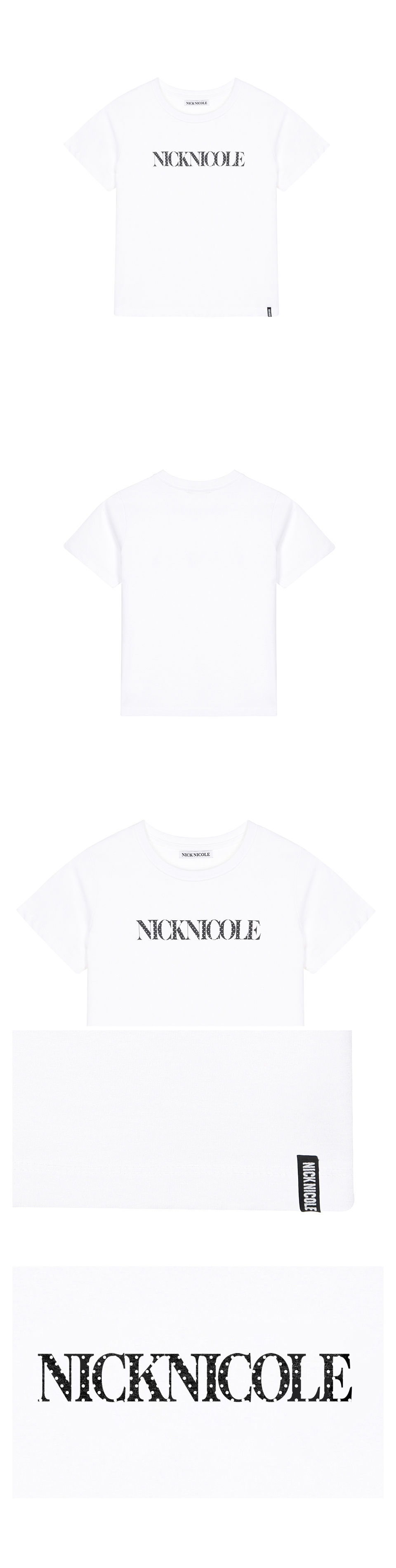 NICOLE DOT LETTERING SLIM TOP #徐睿知同款! 