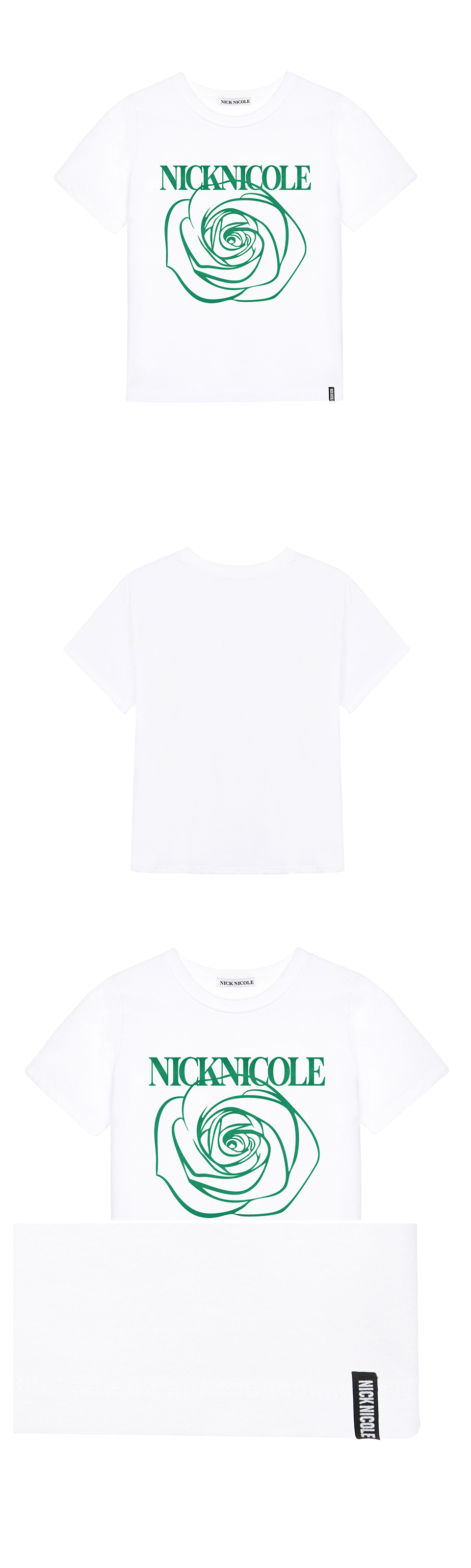 ROSE NICOLE LABEL SLIM TOP #徐睿知同款! - 5 COLORS GREEN