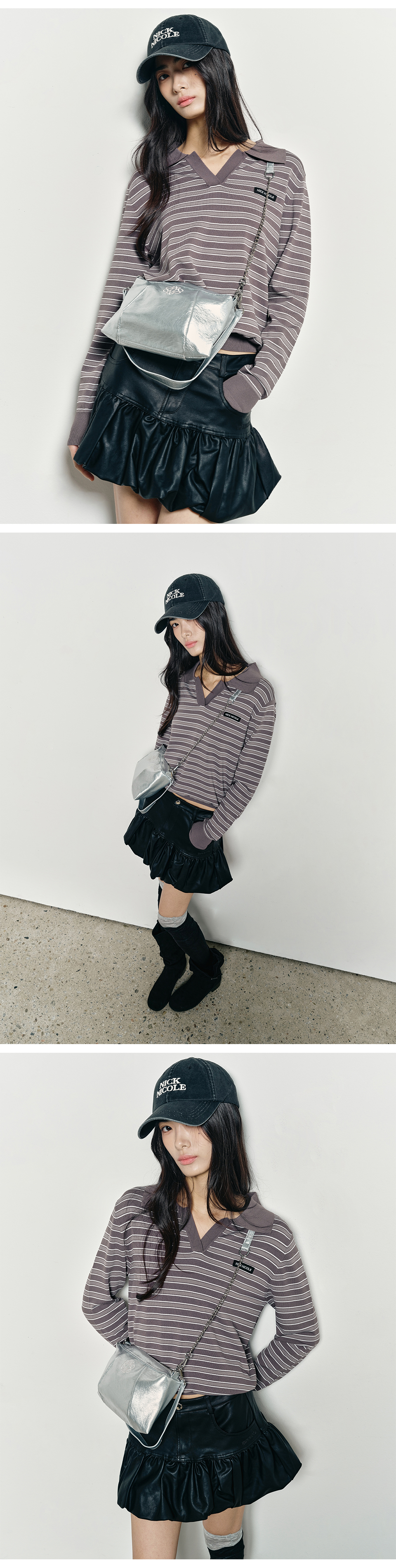 MINI ORIGINALS NICOLE BALL CAP_VINTAGE BLACK - NICKNICOLE