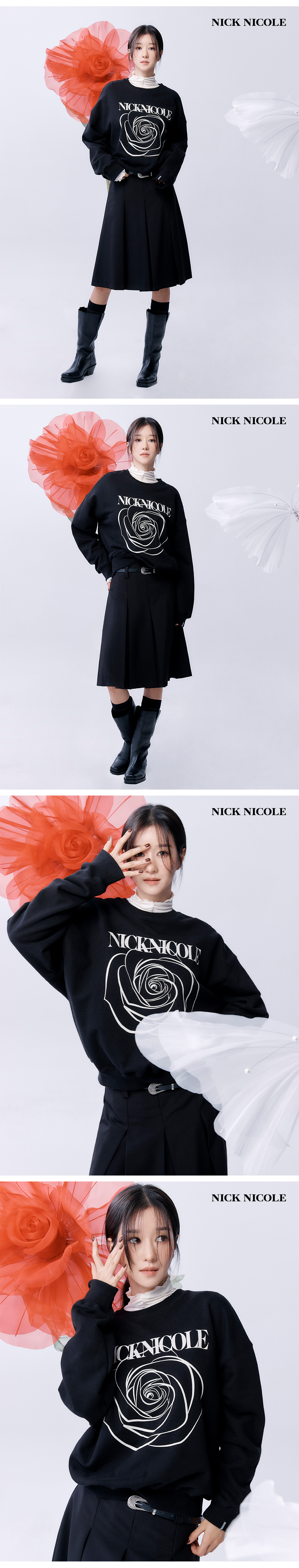 LOW-RISE MIDI PLEAT SKIRT #徐睿知同款!