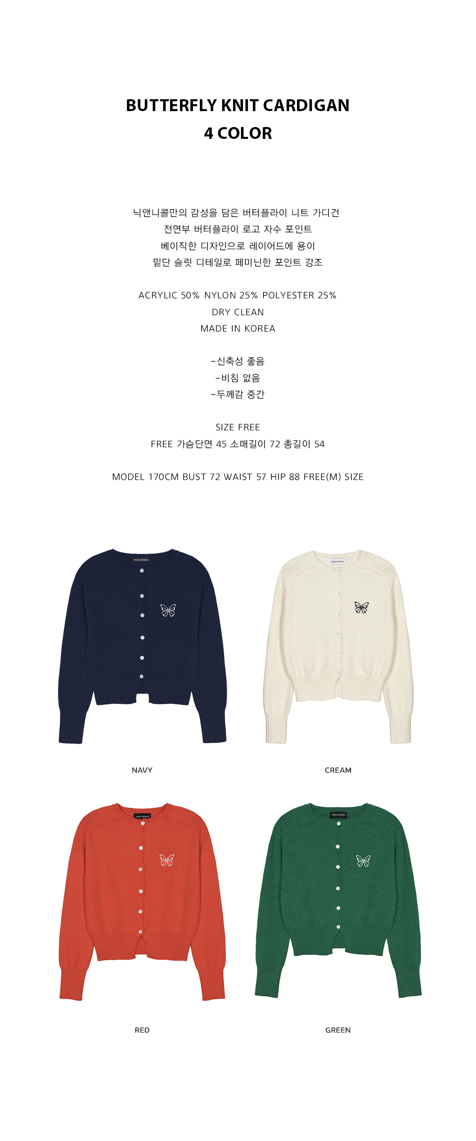 BUTTERFLY KNIT CARDIGAN #徐睿知同款! - 3 COLORS AS SHOWN