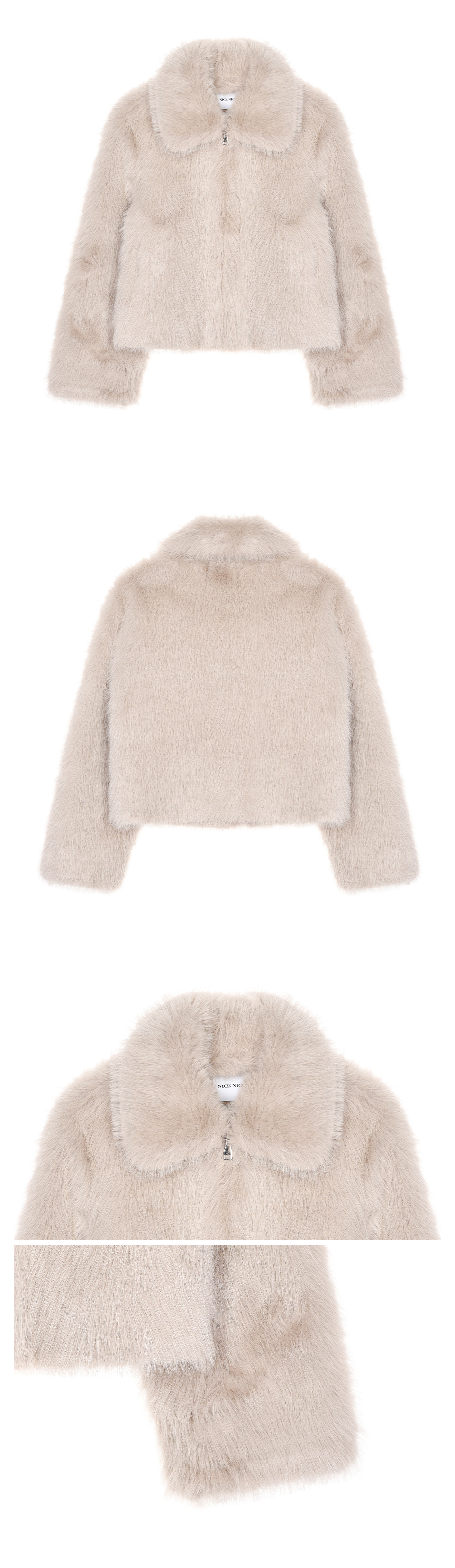 FAUX FUR ZIP UP JACKET #徐睿知同款! 