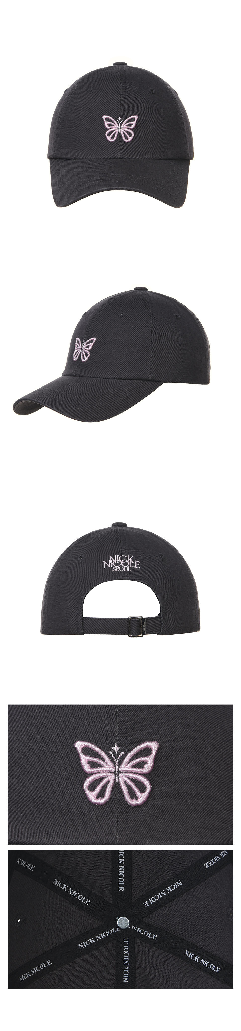 MINI BUTTERFLY BLINK BALL CAP #徐睿知同款! - 8 COLORS PINK
