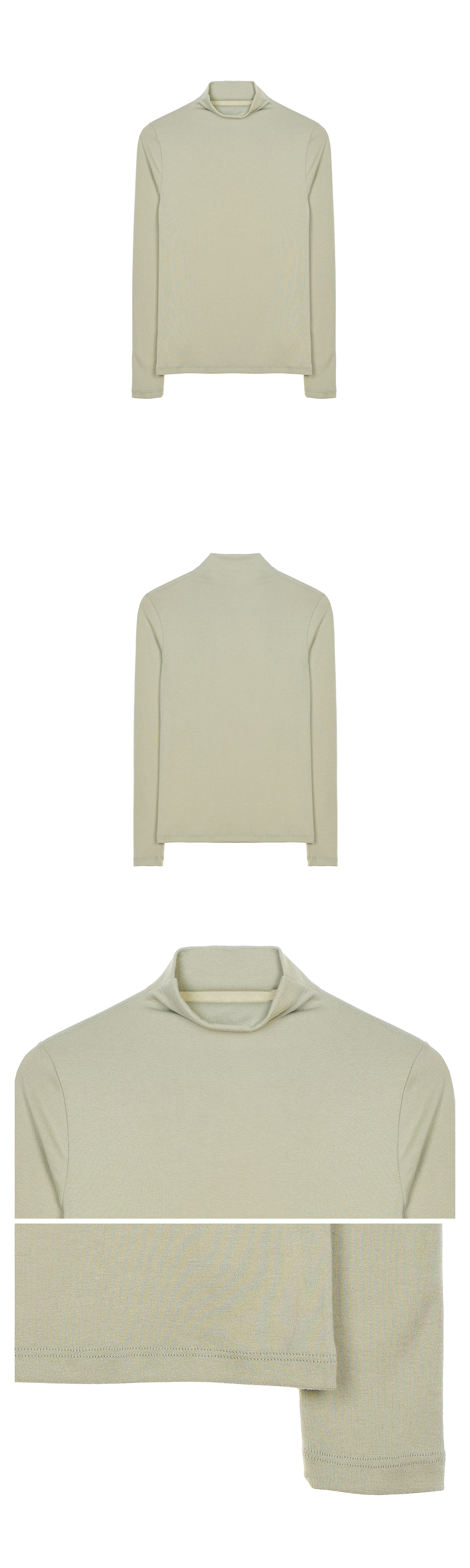 HIGH NECK SLIM TOP #徐睿知同款! - 11 COLORS GREEN