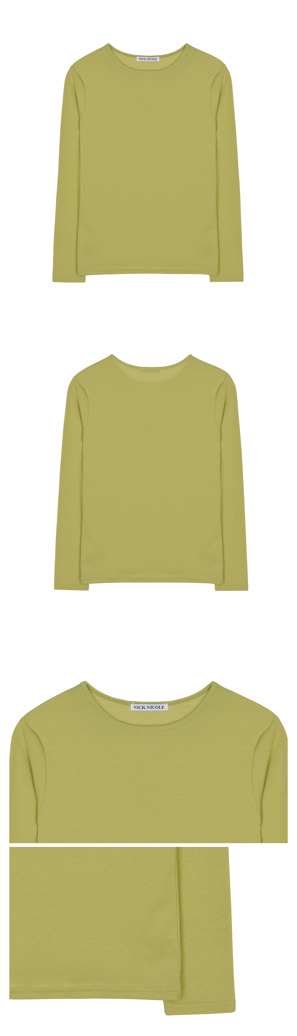 ESSENTIAL ROUND TOP #徐睿知同款! - 6 COLORS OLIVE