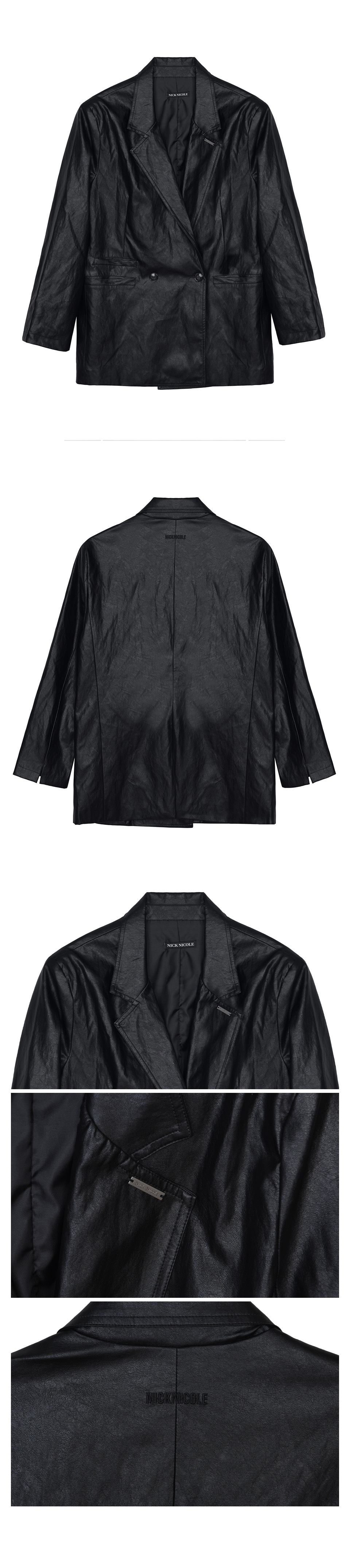 DOUBLE TAILORED JACKET #徐睿知同款! - 3 COLORS BLACK