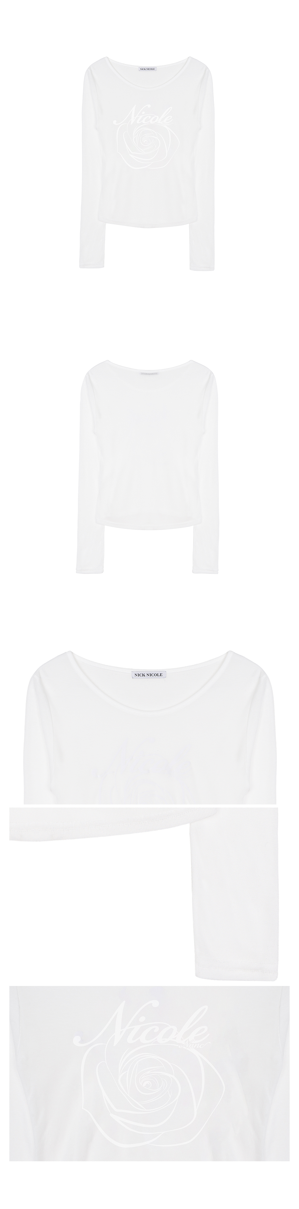 NICOLE ROSE LONG SLEEVE TOP #徐睿知同款! - 5 COLORS IVORY